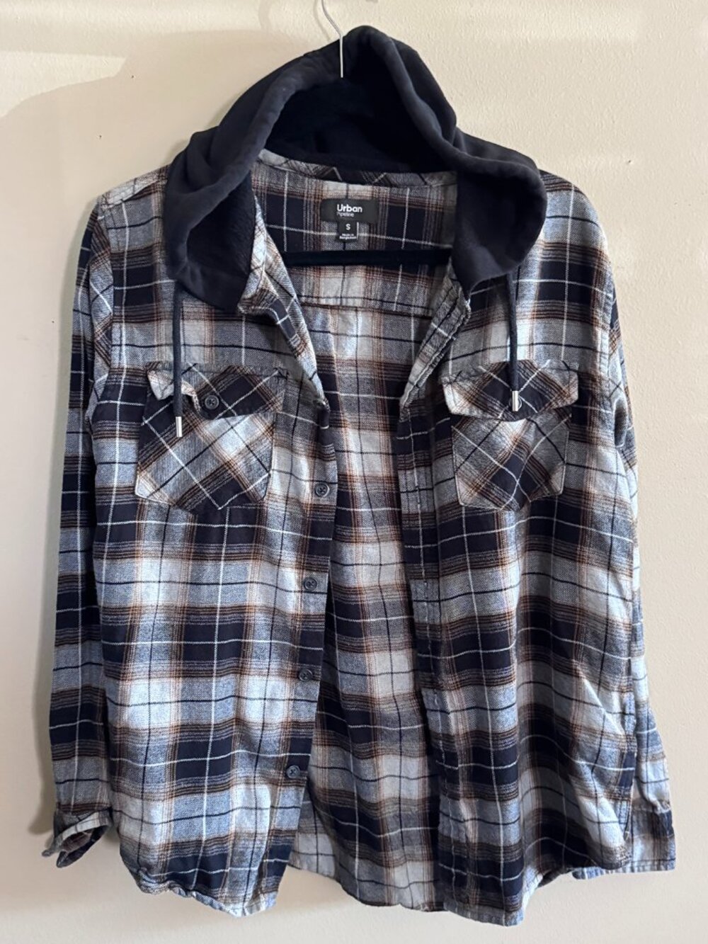 URBAN PIPELINE HOODED FLANNEL